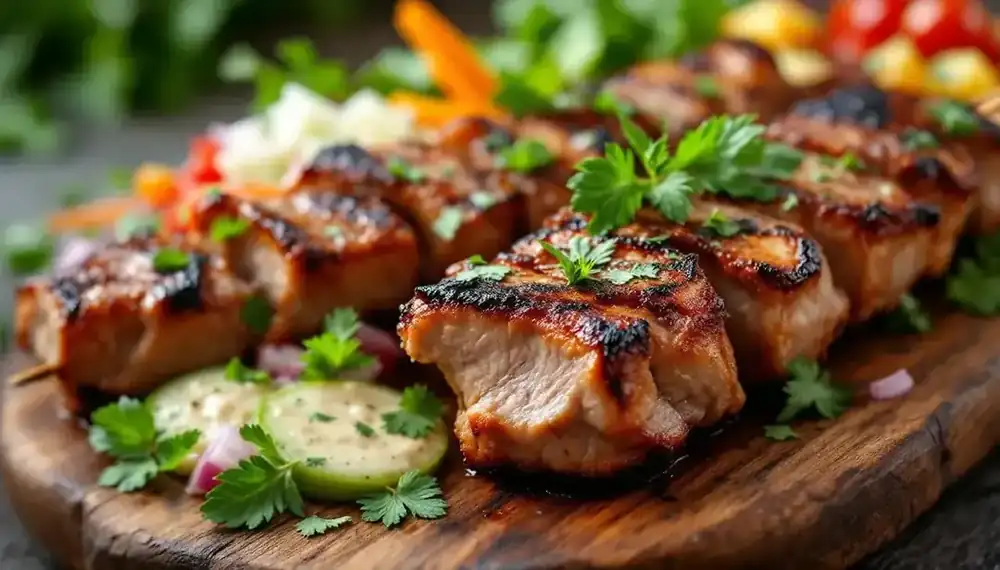 découvrez notre délicieuse recette de kebab au canard, un plat festif qui ravira vos invités ! savourez des morceaux de canard juteux accompagnés d'épices savoureuses, le tout enveloppé dans un pain tendre. idéal pour les repas de fête, ce kebab apportera une touche originale à votre table. préparez-vous à célébrer avec gourmandise !