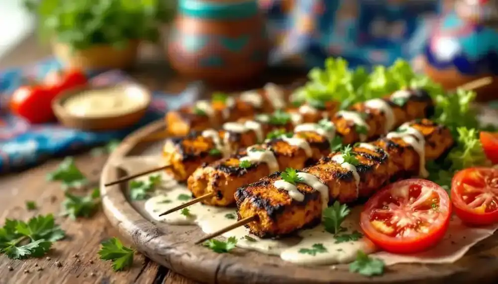découvrez les kebabs aux épices marocaines, un plat riche en saveurs qui vous transporte au coeur des traditions culinaires du maroc. savourez chaque bouchée de cette délicieuse combinaison d'épices, de viande juteuse et de garnitures savoureuses qui éveilleront vos papilles et égayeront vos repas.