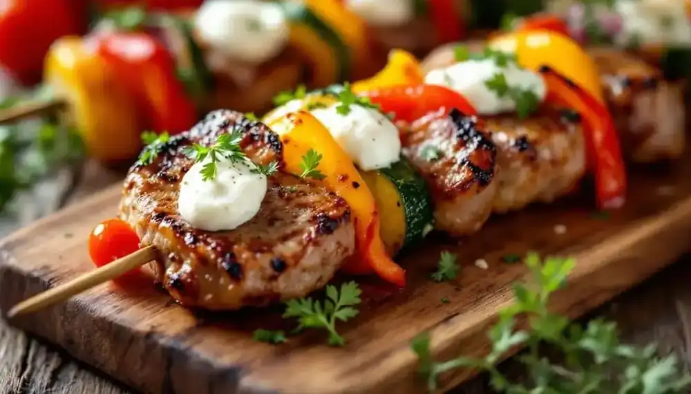 découvrez notre délicieuse recette de kebabs au fromage de chèvre et légumes rôtis. savourez l'alliance parfaite des saveurs généreuses et des légumes grillés dans ce plat convivial et réconfortant. idéal pour un repas entre amis ou en famille, ces kebabs raviront vos papilles!