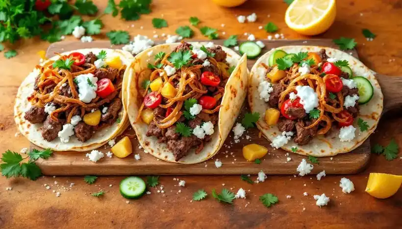 découvrez l'irrésistible fusion des kebabs et des tacos ! une expérience gustative unique qui combine des saveurs audacieuses et des textures savoureuses, parfaite pour les amateurs de cuisine fusion. savourez nos créations innovantes qui réinventent le classique kebab en une délicieuse version tacos.