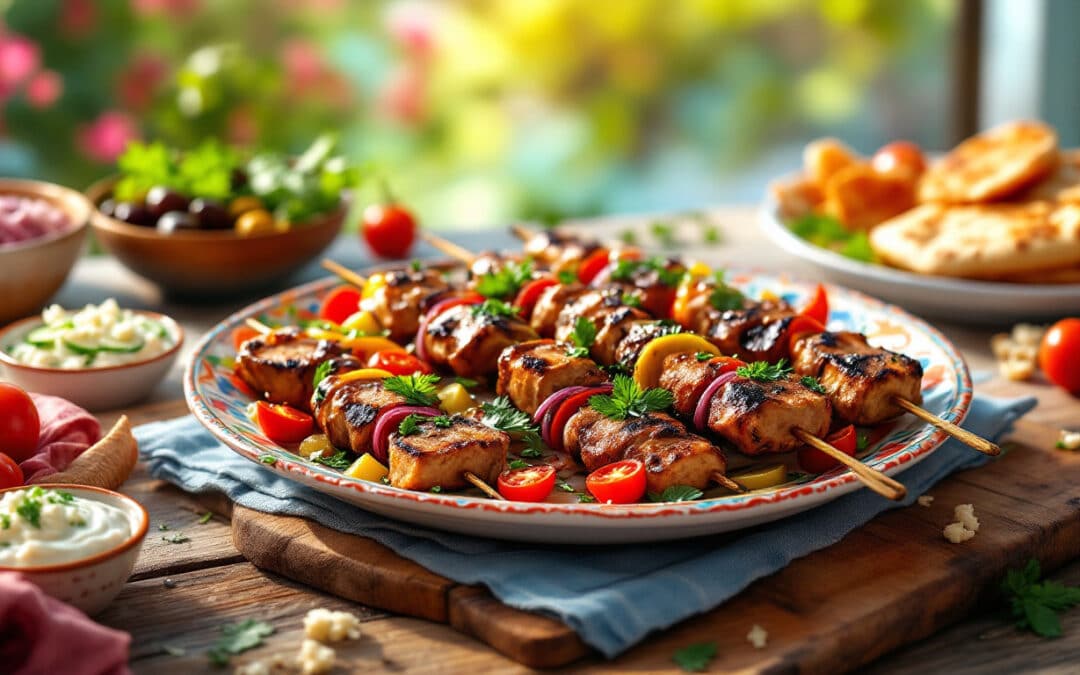 Le kebab méditerranéen : une recette ensoleillée