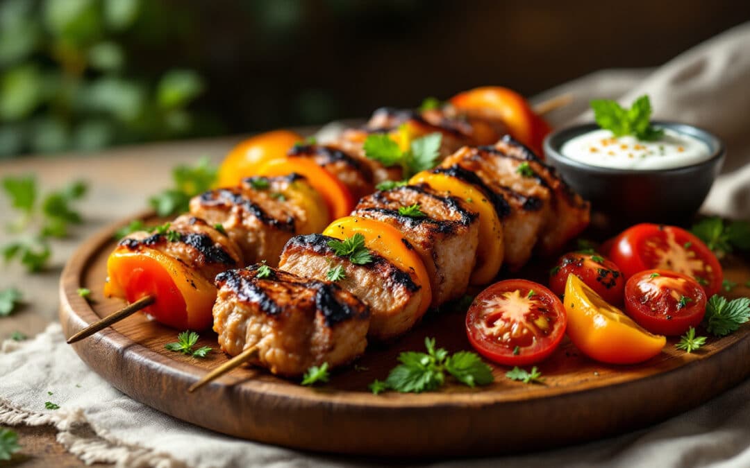 Le kebab au poivron grillé : une touche méditerranéenne