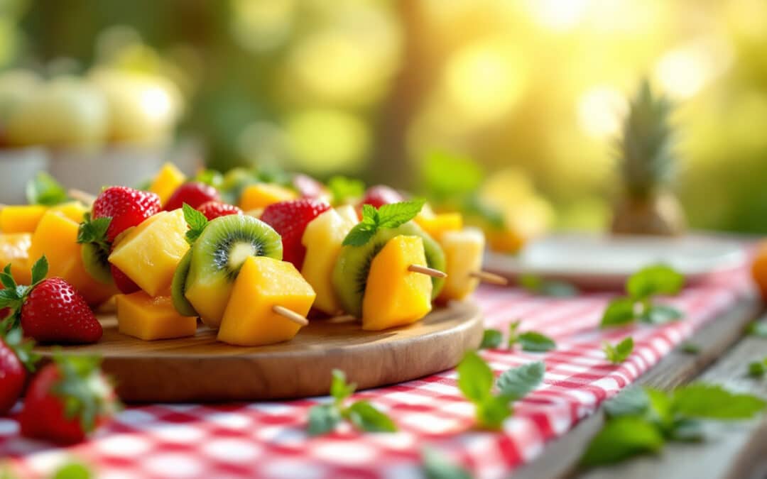 Les kebabs à base de fruits pour les amateurs de sucré