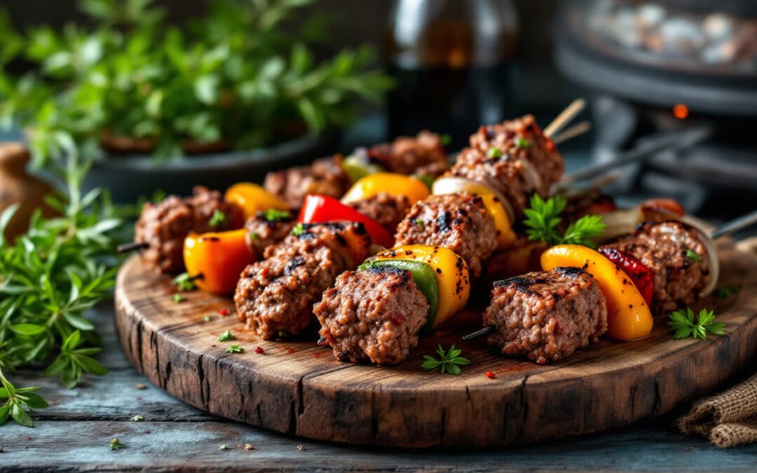 Les kebabs au steak haché : simples et rapides