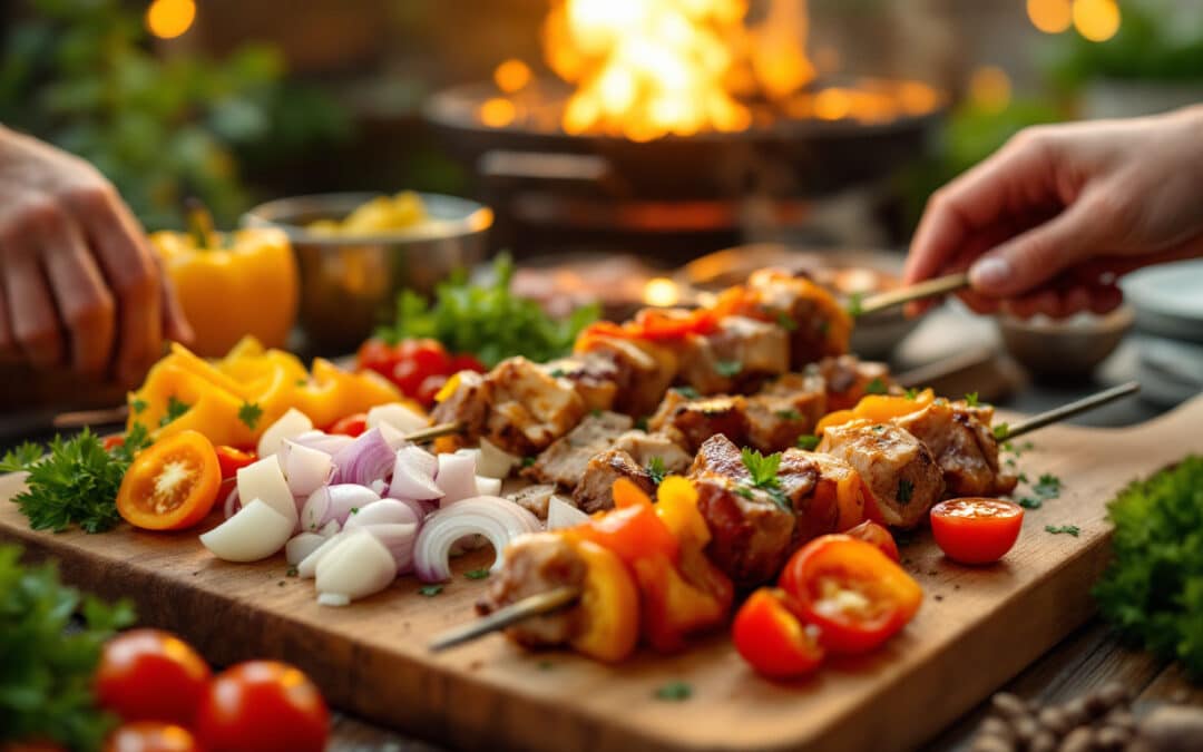 Comment préparer des kebabs pour un repas convivial ?