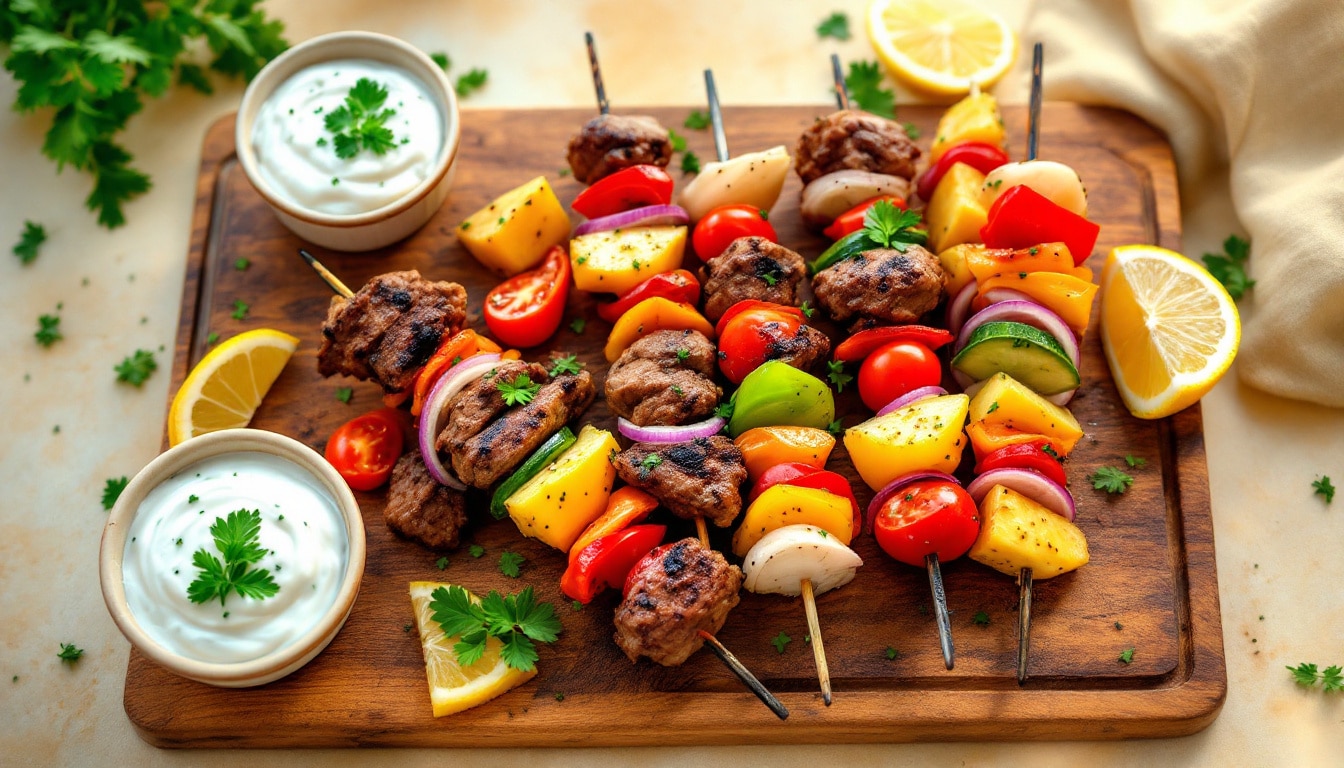 découvrez notre savoureux kebab au paprika fumé, agrémenté d'oignons croustillants, pour une explosion de saveurs à chaque bouchée. idéal pour les amateurs de cuisine épicée et gourmande, cet assortiment alléchant ravira vos papilles !