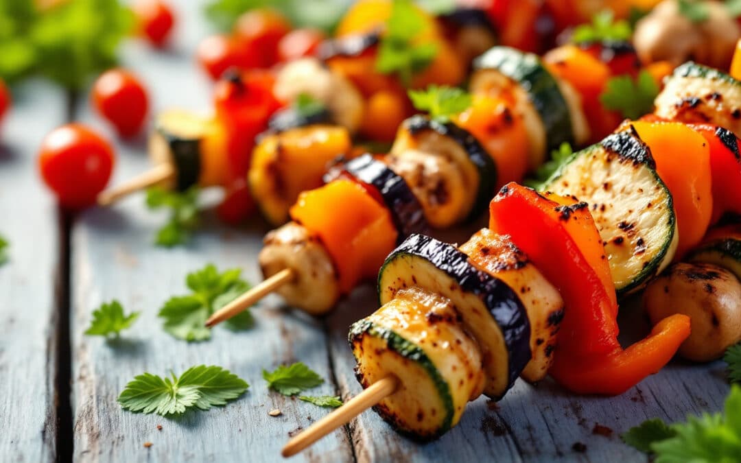 Les kebabs à base de légumes grillés : un délice végétarien