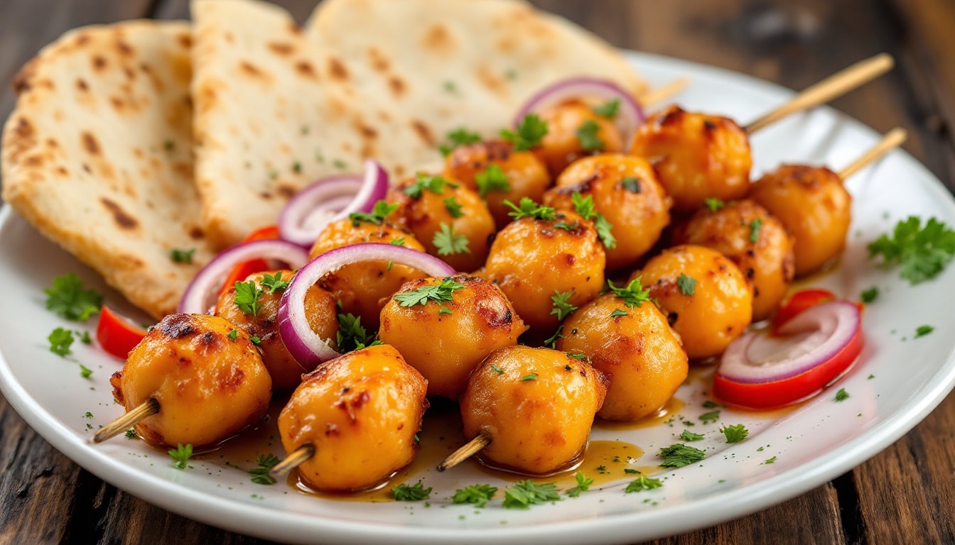 découvrez une délicieuse recette de kebabs aux pois chiches et épices douces, alliant saveurs authentiques et légèreté. idéaux pour un repas plein de goût, ces kebabs végétariens raviront vos papilles et émerveilleront vos convives.