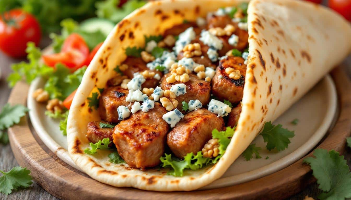 découvrez notre recette unique pour préparer un kebab au fromage bleu et noix, alliant saveurs audacieuses et textures croquantes. suivez nos étapes simples pour un repas savoureux qui ravira vos papilles!