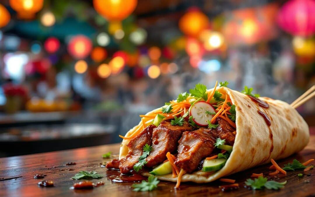 Le kebab au canard laqué : une version asiatique