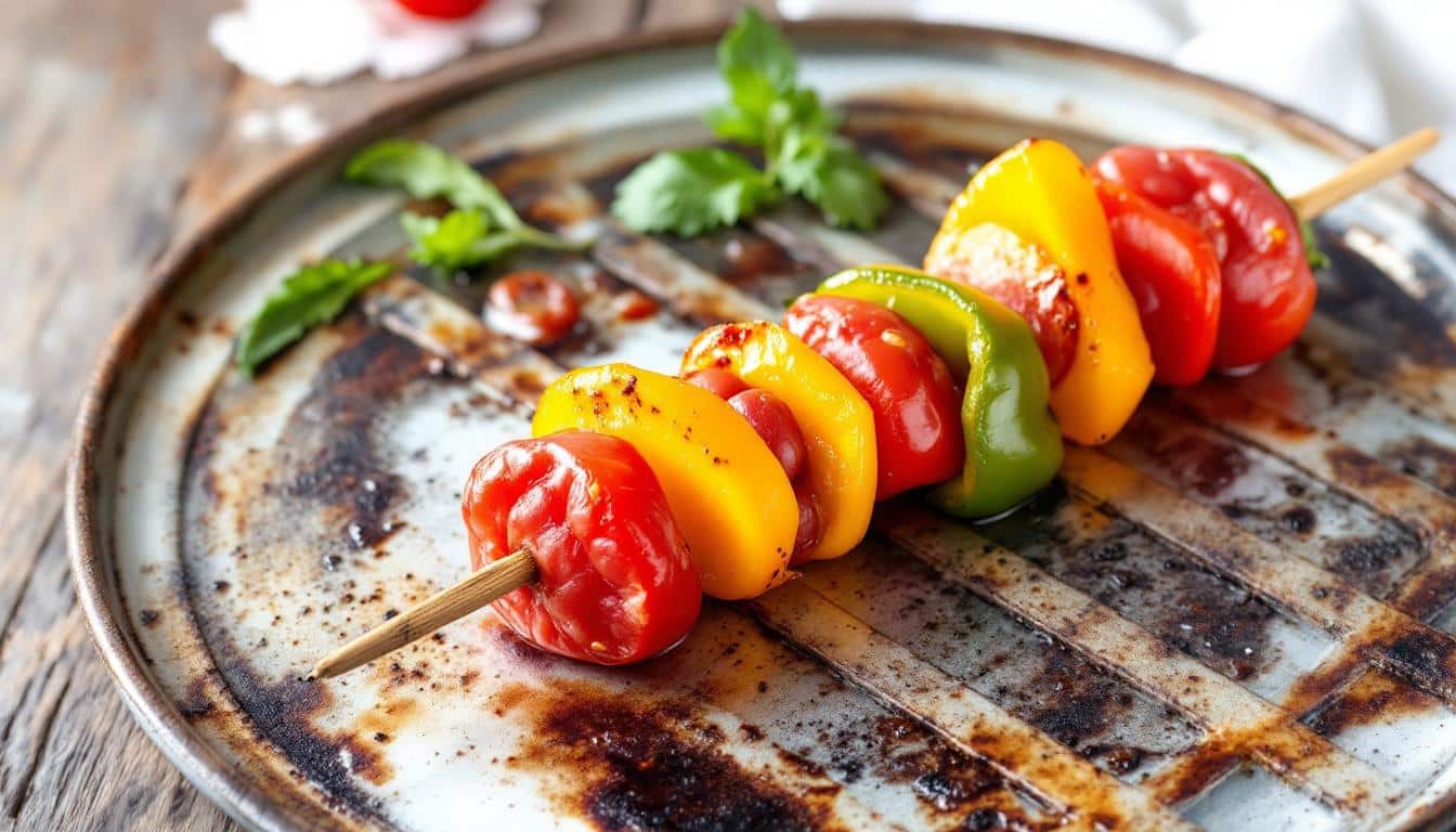 découvrez une délicieuse recette de kebabs à base de haricots rouges et de poivrons, alliant saveurs et nutrition. idéale pour une alternative végétarienne savoureuse, cette préparation simple et rapide ravira vos papilles tout en apportant couleur et bienfaits à vos repas. à essayer absolument !