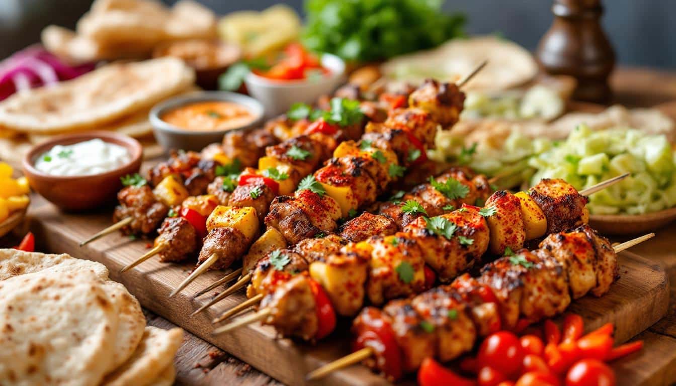 découvrez une délicieuse recette de kebabs au curry rouge et lait de coco, alliant épices exotiques et onctuosité, parfaite pour régaler vos papilles lors de vos repas conviviaux.