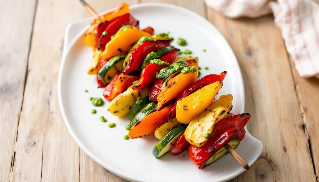 découvrez une délicieuse recette de kebabs au pesto et légumes grillés, alliant saveurs méditerranéennes et textures croustillantes. idéal pour un repas savoureux et équilibré, ce plat met en avant des ingrédients frais et colorés qui raviront vos papilles.