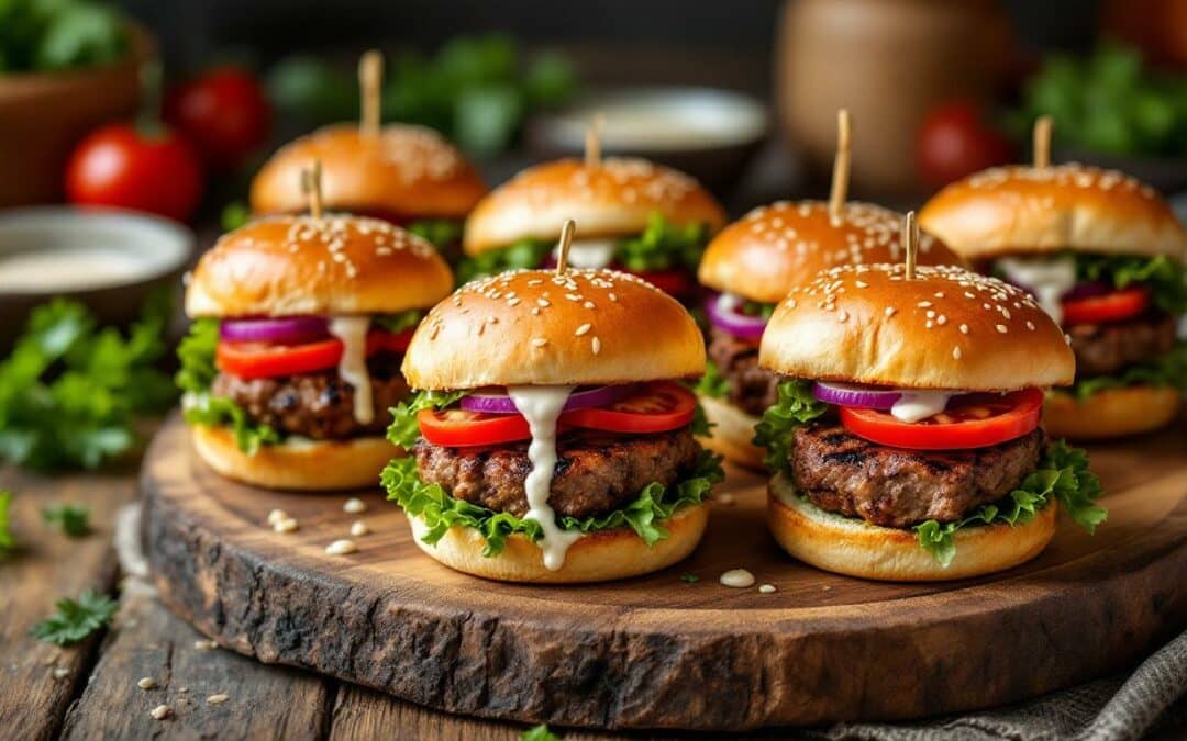 Les kebabs façon mini-burgers : une idée apéritive