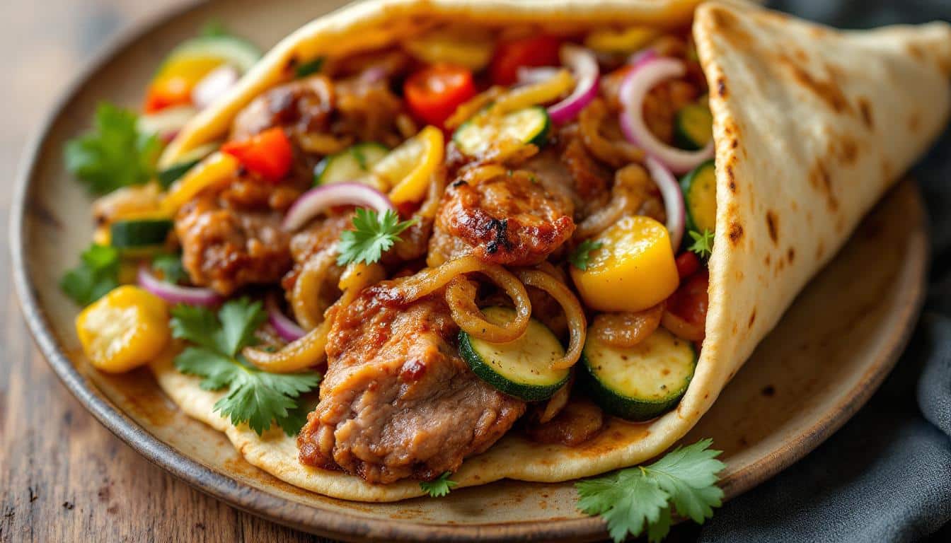 découvrez une délicieuse fusion de saveurs avec nos kebabs au canard confit, sublimés par des oignons caramélisés. une expérience culinaire unique qui ravira vos papilles !
