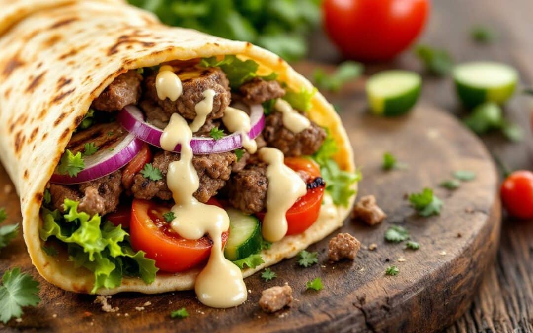 Les kebabs au steak haché et légumes de saison