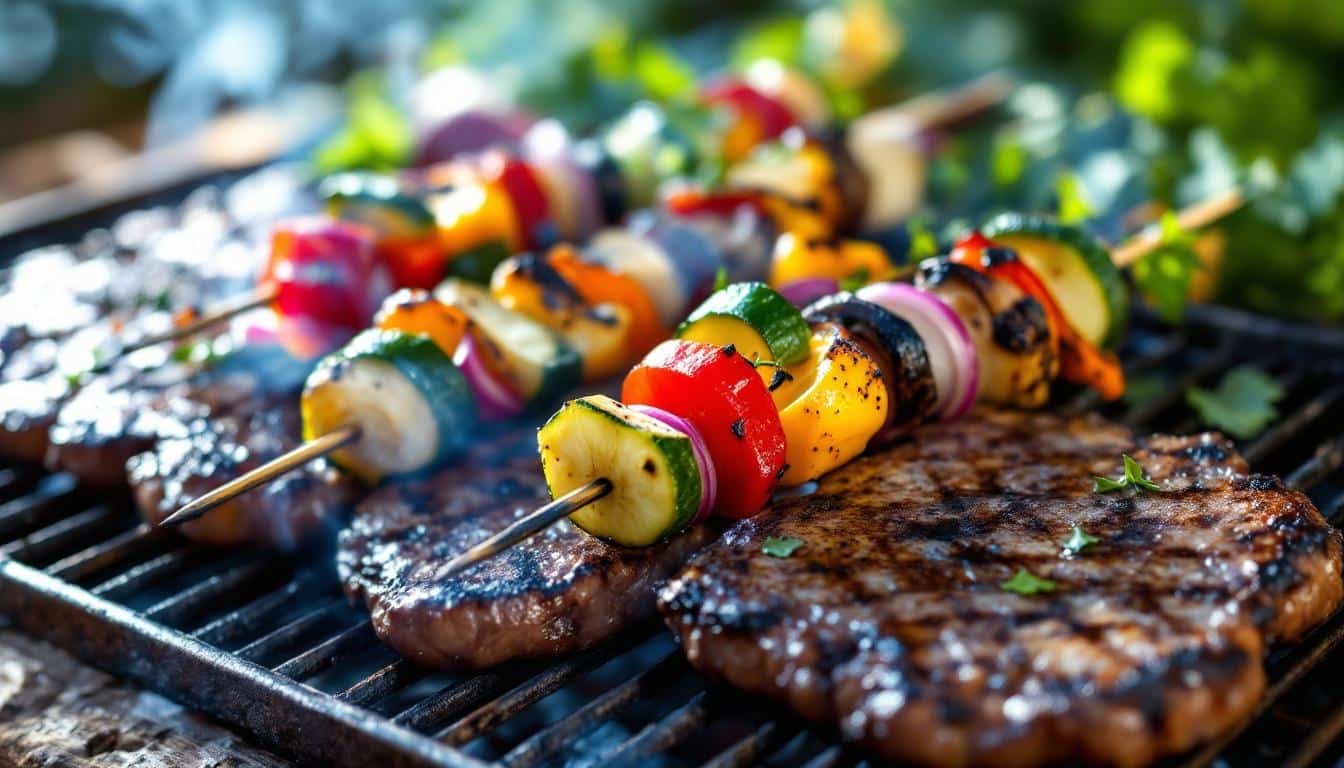 découvrez notre savoureux kebab au steak végétal, rehaussé d'une délicieuse sauce barbecue. idéal pour les amateurs de cuisine végétale, ce plat allie saveurs gourmandes et méthode saine. une expérience culinaire inoubliable qui ravira toutes les papilles !