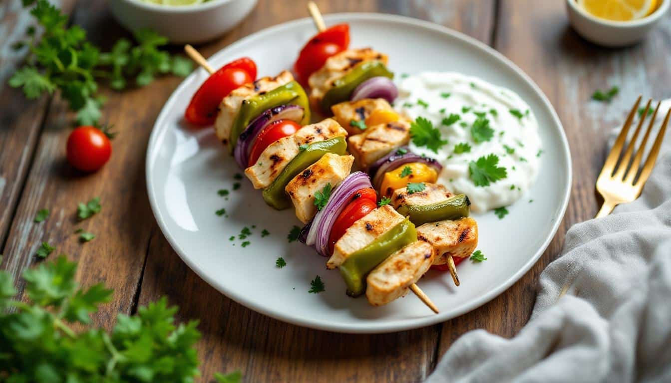 découvrez une recette savoureuse de kebabs à la sauce au yaourt et citron vert, idéale pour un repas léger et rafraîchissant. parfait pour impressionner vos invités avec des saveurs exotiques et gourmandes.