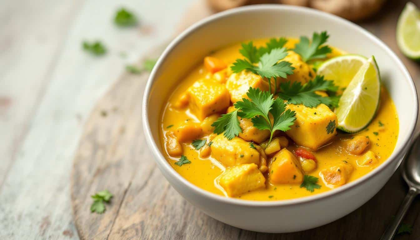 découvrez notre recette originale de kebabs au curry jaune et lait de coco : un mariage savoureux de saveurs exotiques, parfait pour surprendre vos papilles et impressionner vos invités.