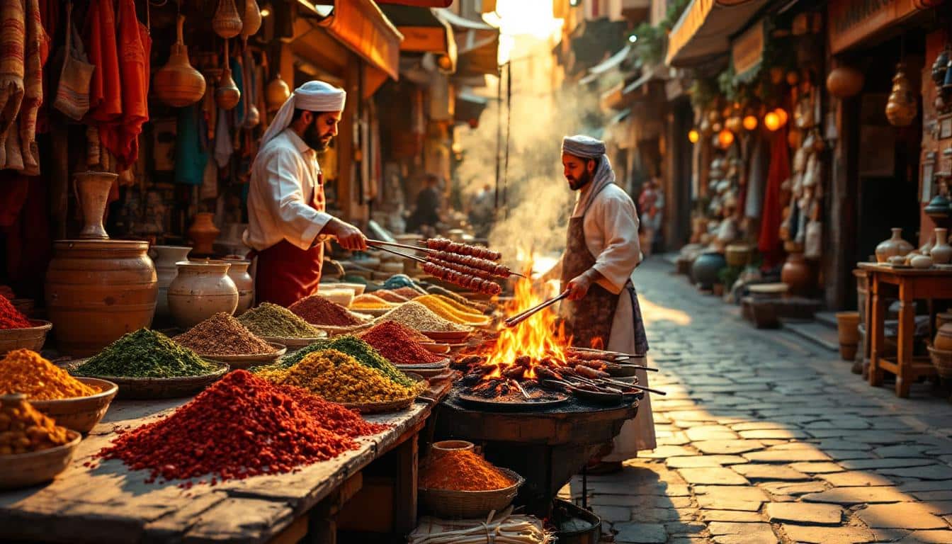 découvrez les kebabs aux épices marocaines, une délicieuse recette qui éveillera vos papilles avec une explosion de saveurs authentiques. parfaits pour un repas convivial, ces kebabs allient tendreté de la viande et parfums envoûtants des épices, pour un voyage culinaire inoubliable.