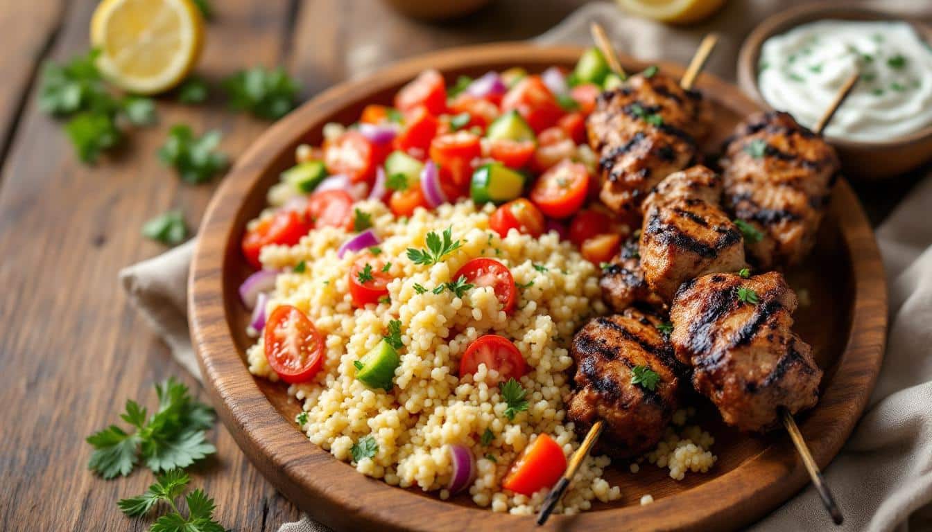 découvrez une délicieuse recette de kebabs aux fruits secs et épices douces, alliant saveurs sucrées et salées pour un plat savoureux et réconfortant. parfait pour surprendre vos invités lors de vos repas en famille ou entre amis !