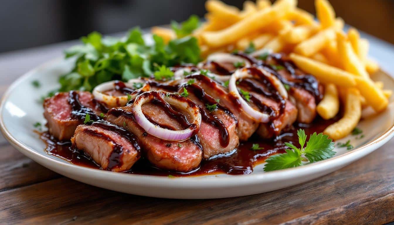 découvrez notre recette savoureuse de kebabs aux oignons frits et sauce barbecue maison : une alliance parfaite de croquant et de douceur, idéale pour régaler vos papilles lors de vos repas en famille ou entre amis.