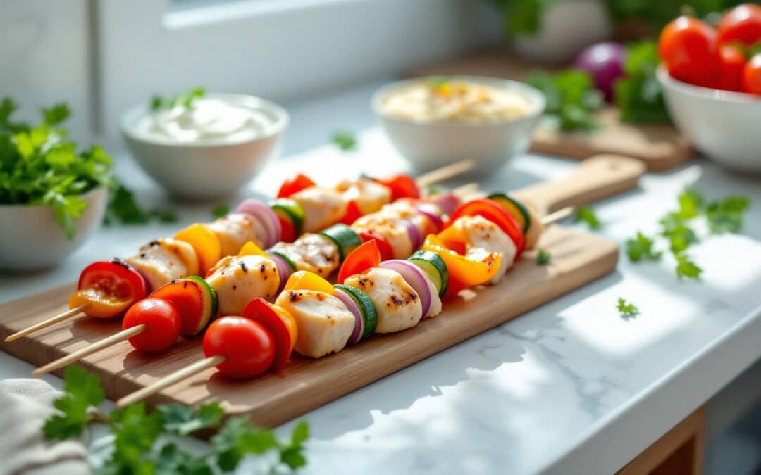 Comment préparer des kebabs légers pour un repas sain ?