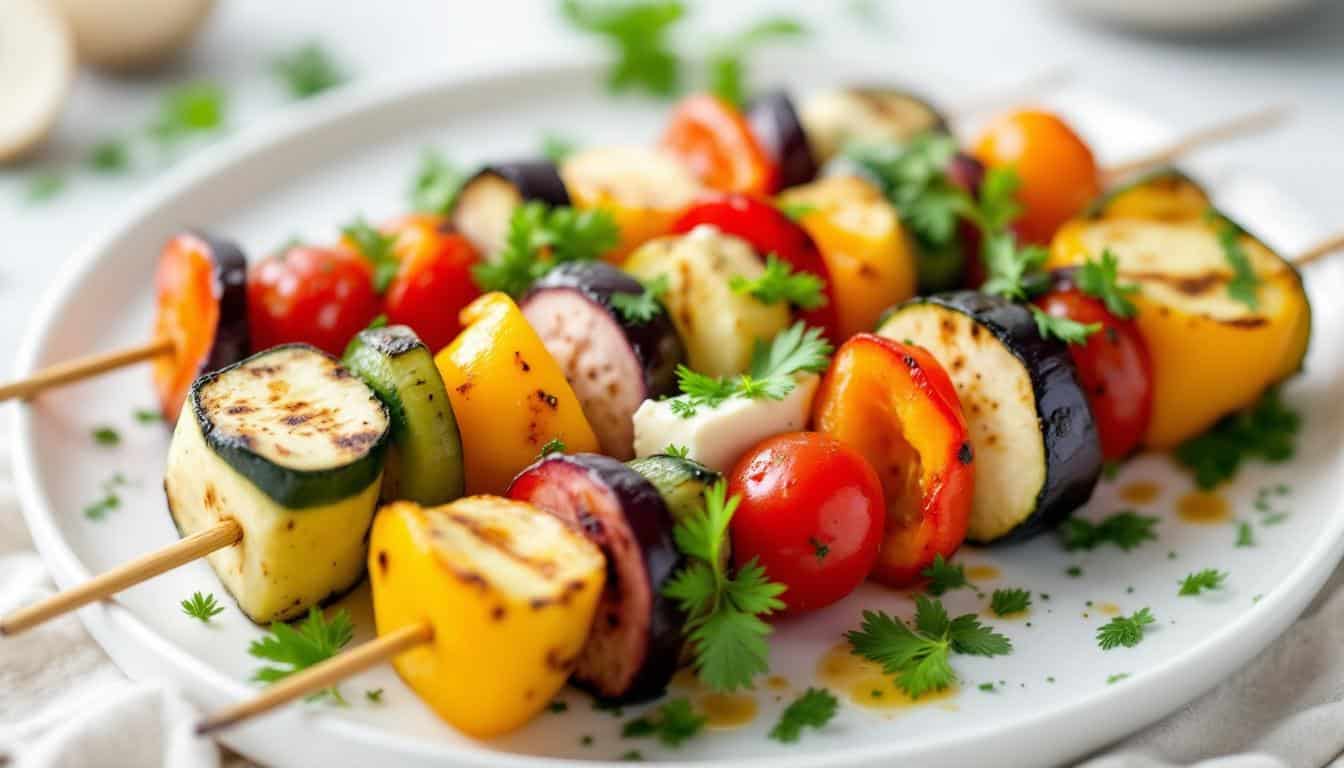 découvrez nos délicieux kebabs au fromage fondu et légumes grillés, une alliance parfaite de saveurs fondantes et de fraîcheur pour un repas gourmand et équilibré.