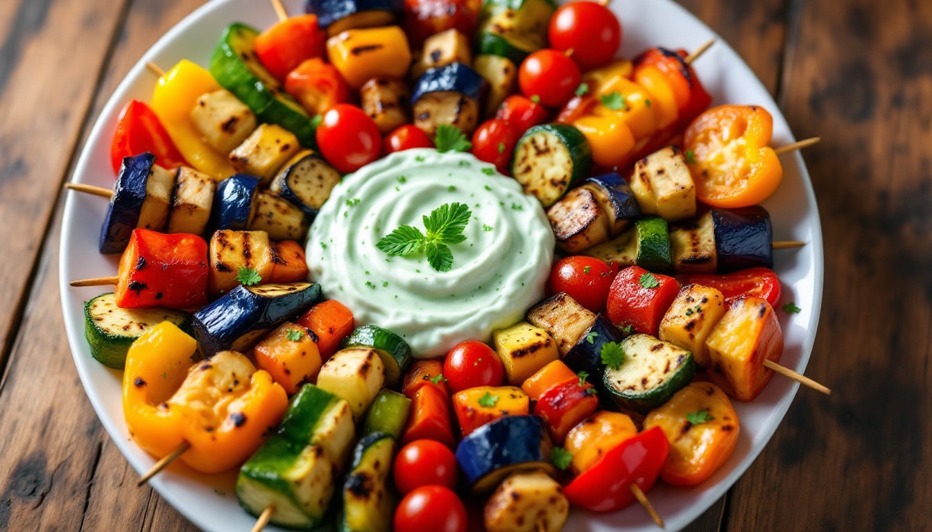 découvrez notre recette de kebabs au steak végétal et sauce tzatziki : une alternative savoureuse, saine et végétarienne, idéale pour un repas gourmand et plein de fraîcheur.
