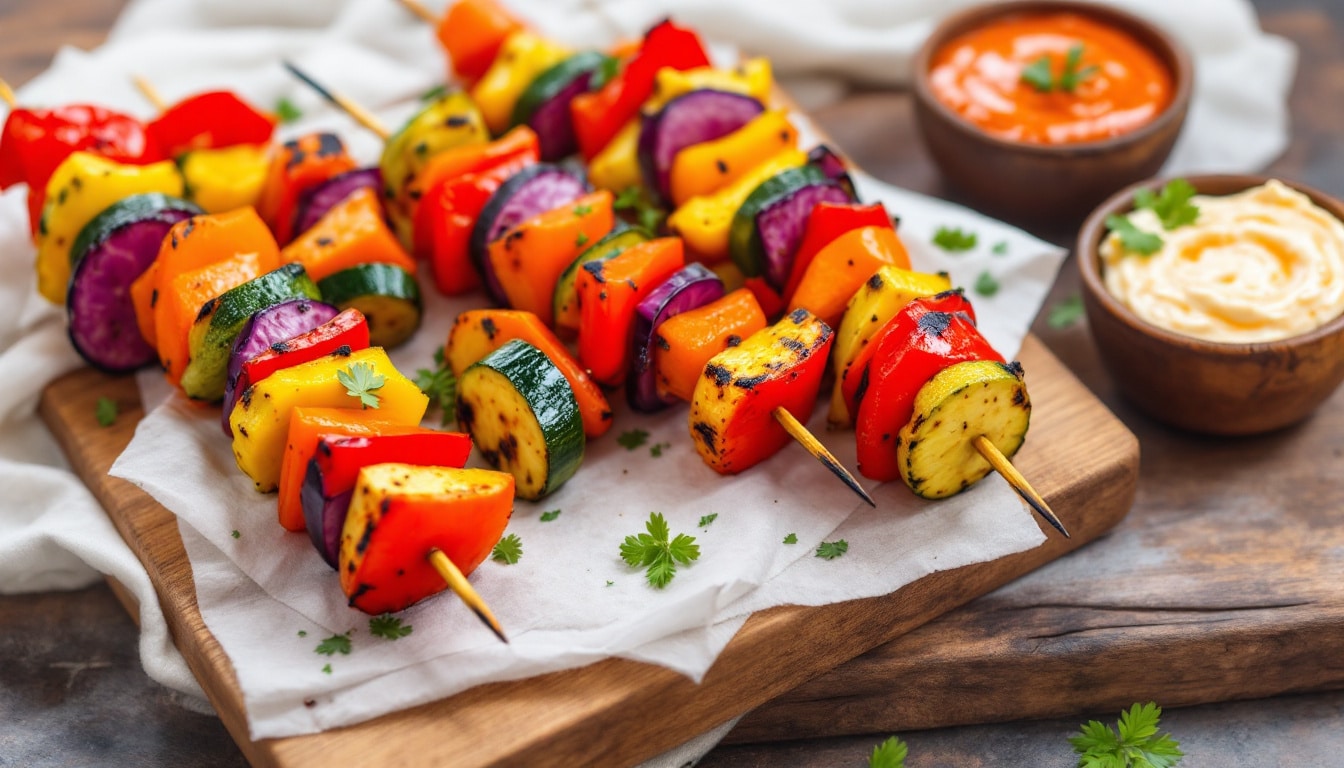 découvrez notre recette savoureuse de kebabs aux haricots noirs accompagnés d'une salsa de tomates fraîche et relevée. un plat végétarien gourmand, facile à préparer et parfait pour vos repas conviviaux !