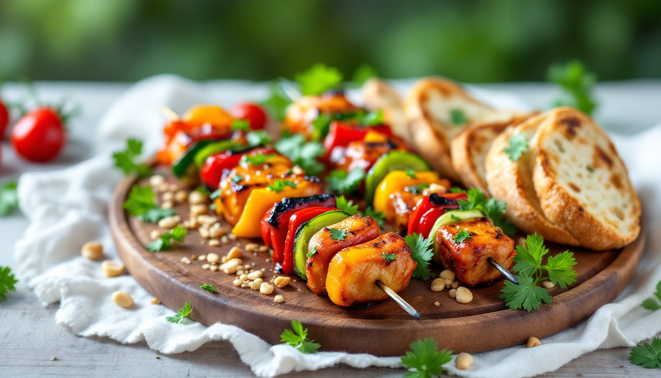 découvrez une recette savoureuse de kebabs aux noix et herbes fraîches, mêlant croquant et parfums aromatiques pour un plat original et gourmand, parfait pour surprendre vos convives.