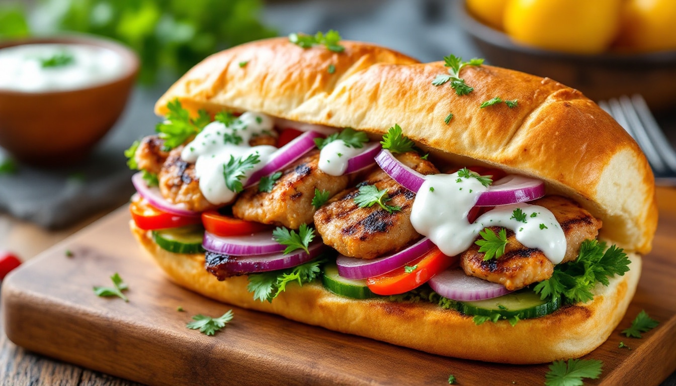 découvrez une recette originale de kebabs façon hot-dog, servis dans un pain brioché moelleux. une idée gourmande et facile pour revisiter le kebab et régaler petits et grands !