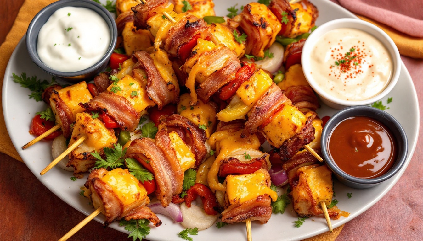 découvrez notre kebab gourmand garni de bacon croustillant et de cheddar fondu, une alliance savoureuse pour des instants de pur plaisir. idéal pour les amateurs de street food réconfortante !
