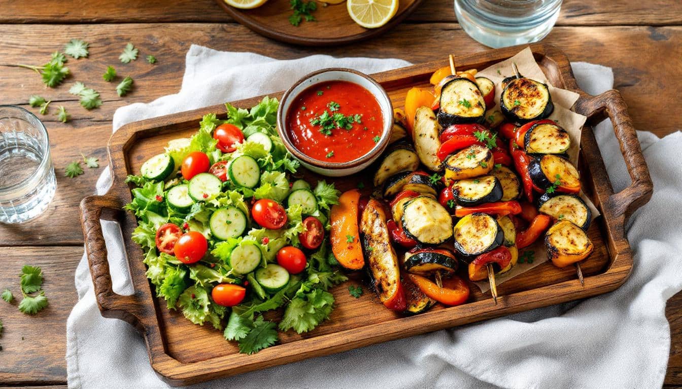 découvrez notre recette savoureuse de kebabs au bacon grillé, sublimés par des herbes fraîches. un mariage de saveurs idéal pour un repas convivial et gourmand !