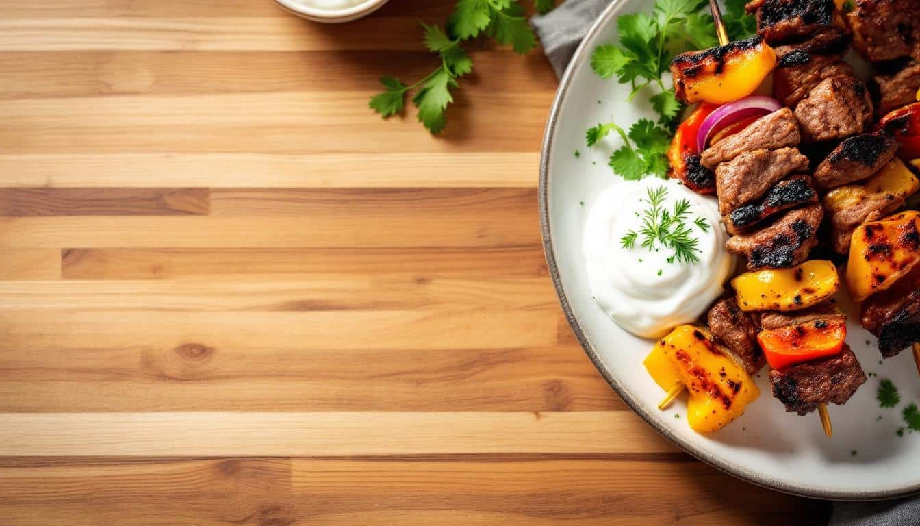 découvrez nos kebabs savoureux au bœuf épicé, accompagnés de légumes croquants pour une explosion de saveurs et de fraîcheur. idéal pour un repas gourmand et équilibré !