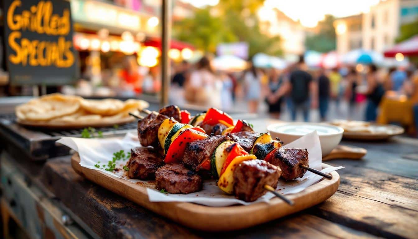 découvrez notre recette de kebabs au steak haché accompagnés de délicieux légumes rôtis. un mélange savoureux et équilibré pour régaler vos papilles lors de vos repas en famille ou entre amis.