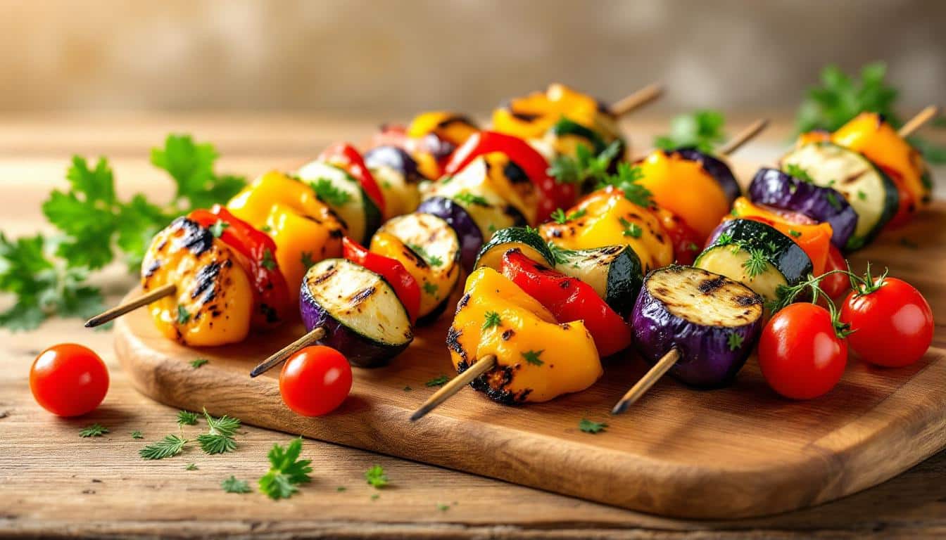 découvrez nos délicieux kebabs garnis de légumes de saison et d'herbes fraîches, pour une explosion de saveurs et une alternative saine et gourmande à chaque bouchée.