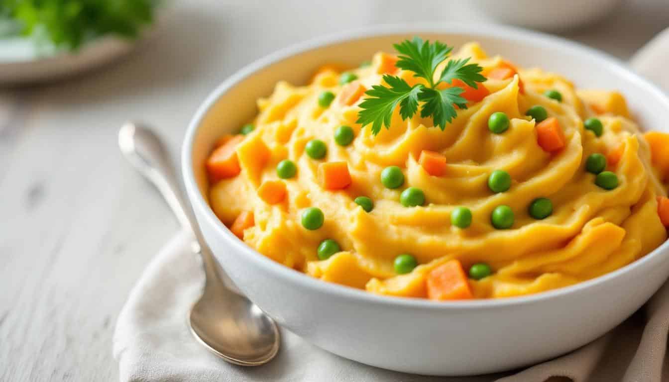 découvrez nos délicieux kebabs au steak végétal accompagnés d'une purée de légumes savoureuse, une alternative saine et gourmande pour vos repas.